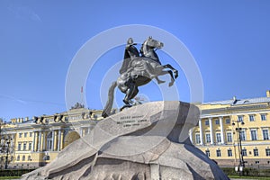 The Bronze Horseman - monument in St Petersburg