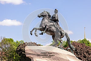 Bronze Horseman - Monument to Peter the Great in St. Petersburg, Russia