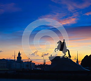 Bronze Horseman in St.Petersburg