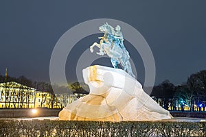 Bronze Horseman in St. Petersburg, Russia