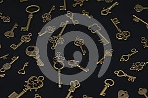 Bronze keys ornamental keys