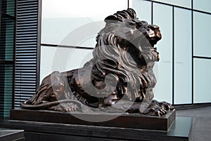 Bronze Lion Statue or Sculpture