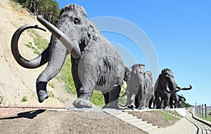 Bronze mammoths