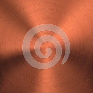 Bronze Metal Background with Circular Texture