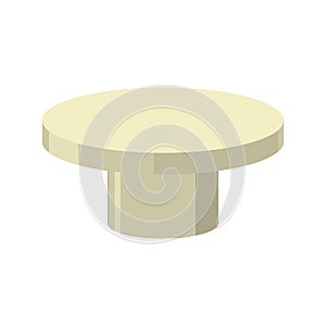 Bronze pedestal isolated. Stand for rewarding on white background