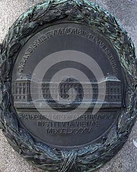 Bronze relief on one of four pillars surrounding the pedestal of the Equestrian statue of Emperor Joseph II, Josefsplatz, Vienna