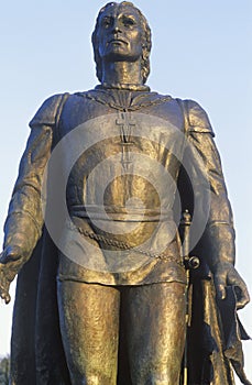 Bronze sculpture of Christopher Columbus, Coit Tower, San Francisco, California