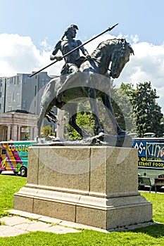 Bronze sculpture at Civic Center Park  of Denver