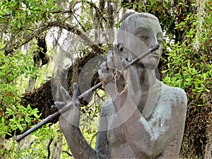 Flute Player, New Orleans Botanical Garden photo