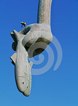 Bronze sculptures on the boulevard of Scheveningen