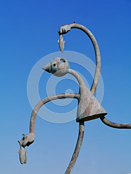 Bronze sculptures on the boulevard of Scheveningen photo