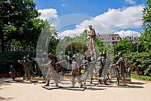 The bronze sculptures of the Night Watch photo