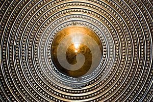 Bronze shield background