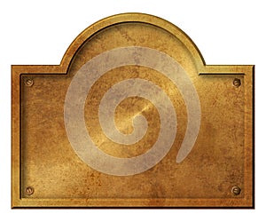 Bronze Sign Plague Blank Gold Rustic Elegant round