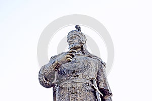 The bronze statue of Abu Muslim Abdurrahman ibn Muslim al-Khurasani the head of the pro-Abbasid movement in Khorasan. photo