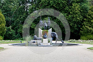 Statue Belgian King Leopold II, Tervuren, Brussels, Belgium photo