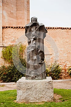 Bronze statue erected in Salamanca in memory of Miguel de Unamuno