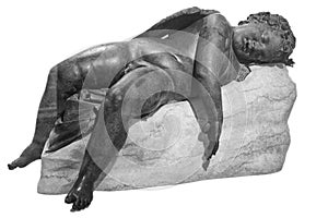 Bronze statue of Eros sleeping