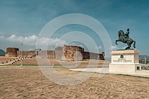Statue of general Gregorio Luperon, near fortress of san Felipe, La Puntilla square, Puerto Plata, dominican Republic photo