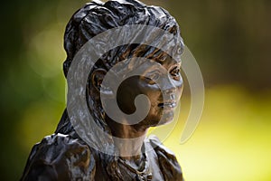 Bronze Statue - Girl Portrait