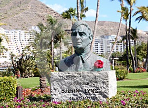 Bronze statue in Gran Canaria, Spain