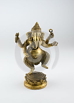 Bronze statue of the Indian God Lord Ganesh