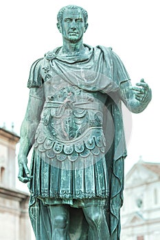 Bronze statue of Julius Caesar in Rome