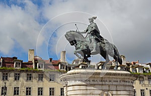 Bronze Statue of King Joao Praca da Figueira.