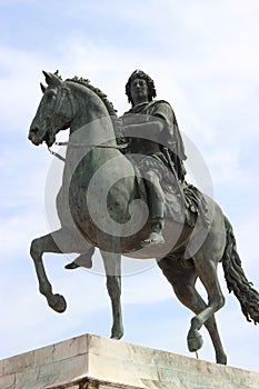 Bronze statue of Louis XIV photo