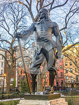 Bronze Statue of Peter Stuyvesant NYC