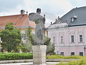 Bronze statue of Prince Pribina