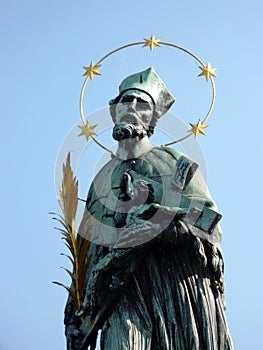 Bronze Statue of Saint John of Nepomuk, Charles Bridge, Prague