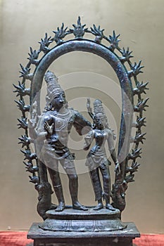 Bronze Statue of Shiva and Parvati belonging to chola era