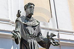 Bronze Statue of St Francis of Assisi, Italy