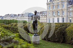 Bronze Statue in the Tuileries public Garden