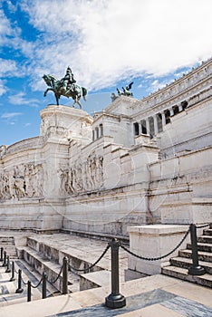 Bronze statue of Victor Emmanuel II on Altare della Patria