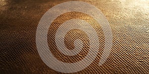 A bronze textured surface with a fine, crosshatched pattern, adding a delicate, linear texture