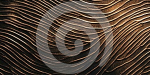 A bronze textured surface with a fine, crosshatched pattern, adding a delicate, linear texture