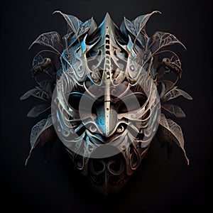 Bronze tonned scary mask
