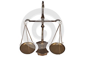 Bronze traditional balance scale