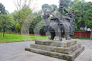 Bronze tripod in chengdu