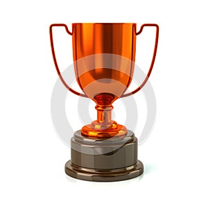 Bronze trophy cup