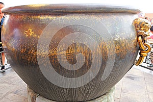 bronze tub at Forbidden city in China