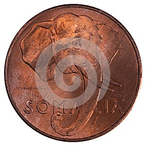 Bronze Vintage Somalia Centesimi Coin photo