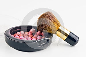 Bronzing Pearls Box And Makeup Brush