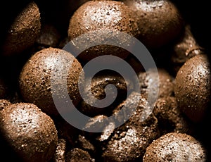 Bronzing powder pearls