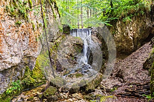 Brook Lainbach near Mittenwald in Bavaria, Germany