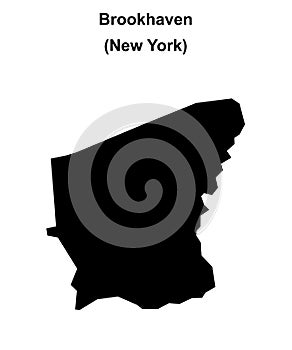Brookhaven outline map