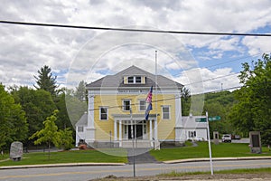 Brookline historic town center, New Hampshire, USA