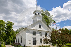 Brookline historic town center, New Hampshire, USA